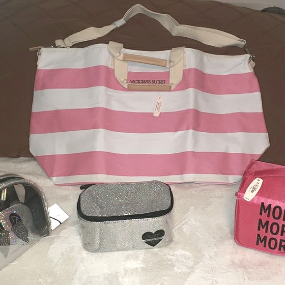 Victoria's Secret Handbags - 💞 Victoria's Secret Duffle Bag & Travel Accessories-6 pieces total (org. $214)